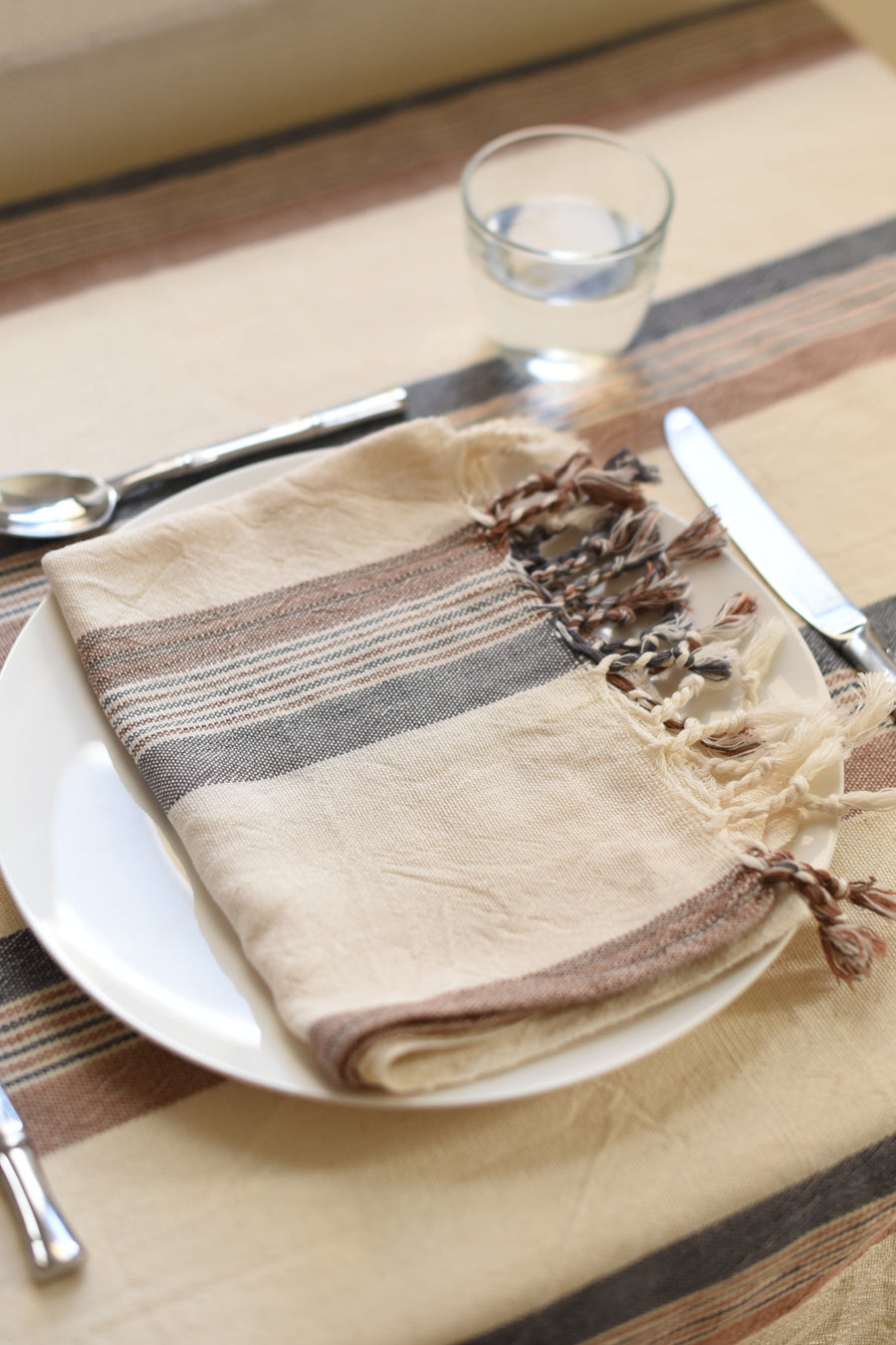 Brown Cream Nomad Hand Towel