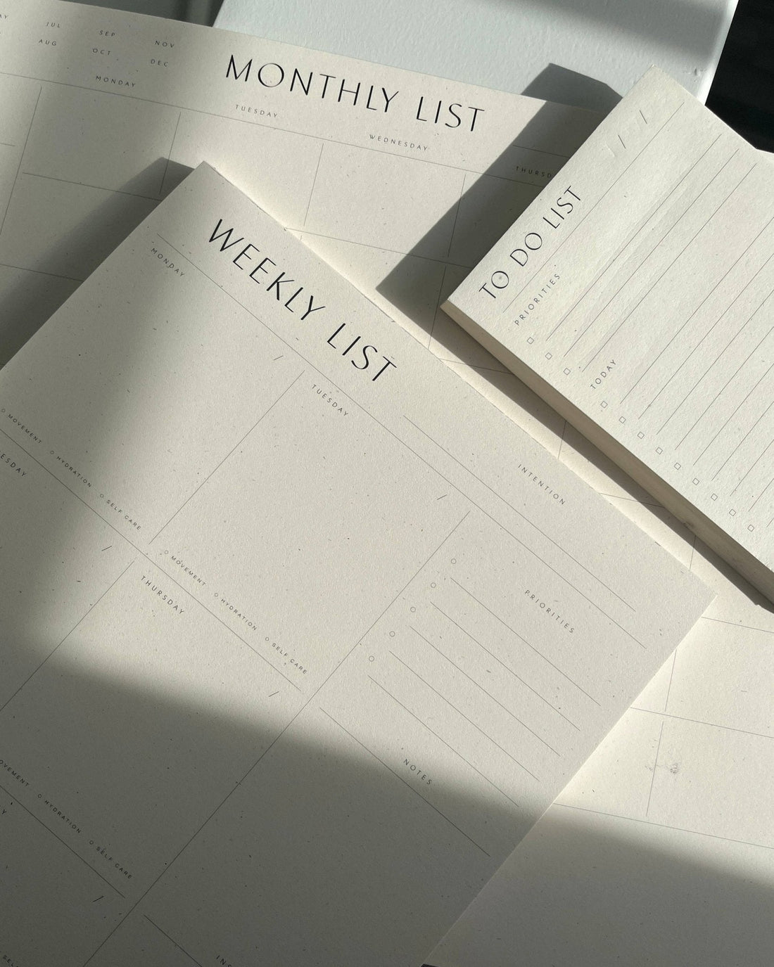 Weekly List Planner Pad