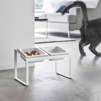 Slow Feeder Pet Bowl - Steel + Ceramic