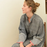 Charcoal Tribeca Long Sleeve Maxi Kaftan