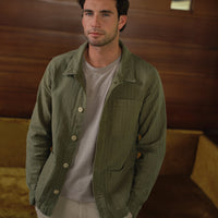 Clint Jacket in Cotton Stripe