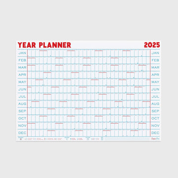 2025 Year Planner - Landscape View