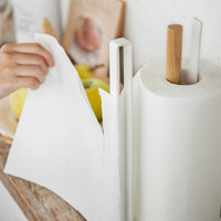 Paper Towel Holder - Steel + Wood