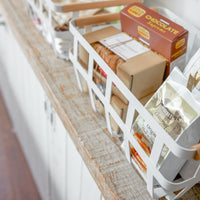 Storage Basket - Medium - Steel + Wood