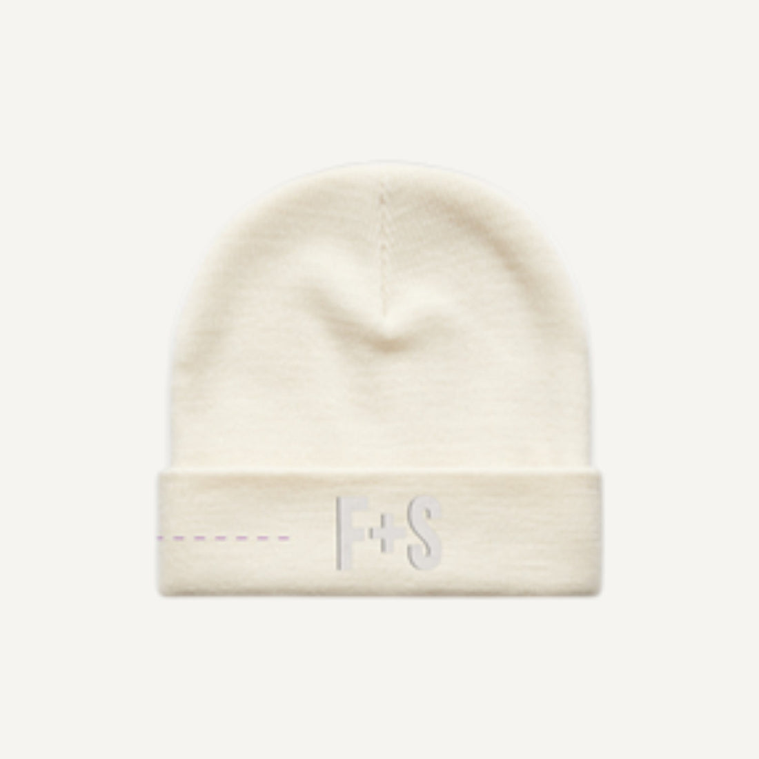 White F+S Beanie