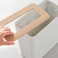 Trash Can - Rectangle - Steel + Wood