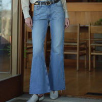 Freya Flare Jean in Japanese Denim