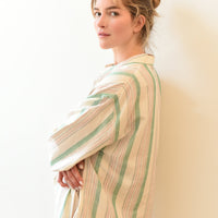 Green Ivory Montauk Long Sleeve Maxi Kaftan