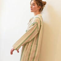 Green Ivory Montauk Long Sleeve Maxi Kaftan