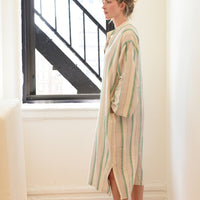 Green Ivory Montauk Long Sleeve Maxi Kaftan