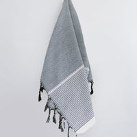 Grey Stripe Tribeca Hand Towel