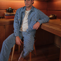Harbor Pant in Patchwork Denim