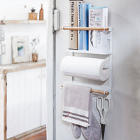 Magnetic Kitchen Organizer - Steel + Wood