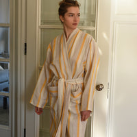 Yellow Ivory Montauk Long Bathrobe