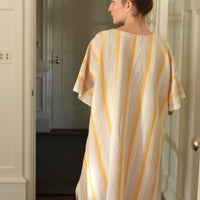 Yellow Ivory Montauk V-Neck Kaftan