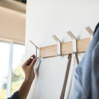 Wall-Mounted Coat Rack - Steel + Wood
