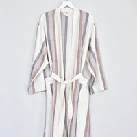 Brown Cream Nomad Long Bathrobe