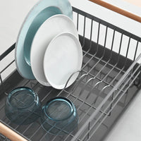 Dish Rack - Steel + Wood