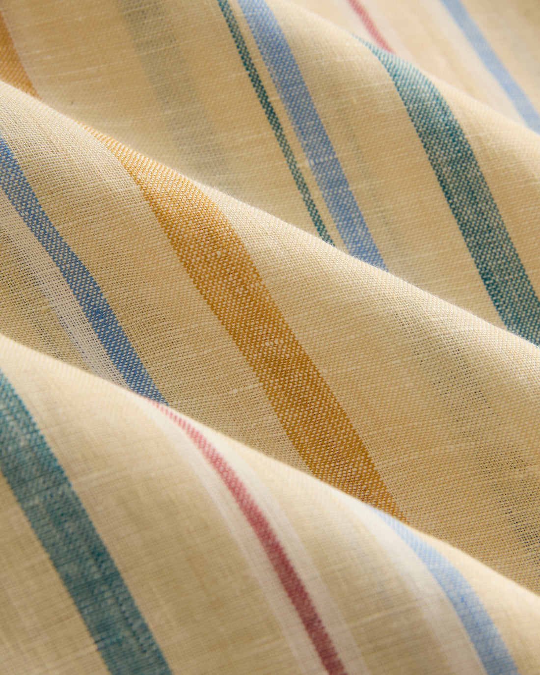 Edith Blouse in Striped Linen
