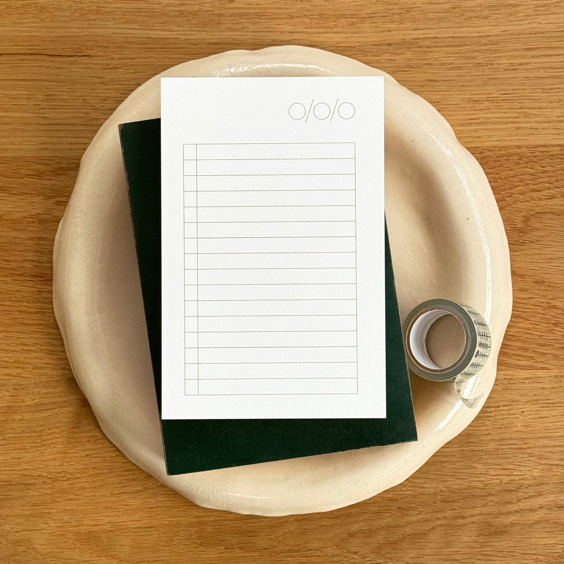 List Pad: Grey/Green