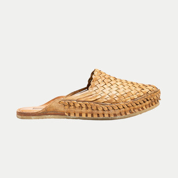 Men's Woven City Slipper in Honey + No Stripes