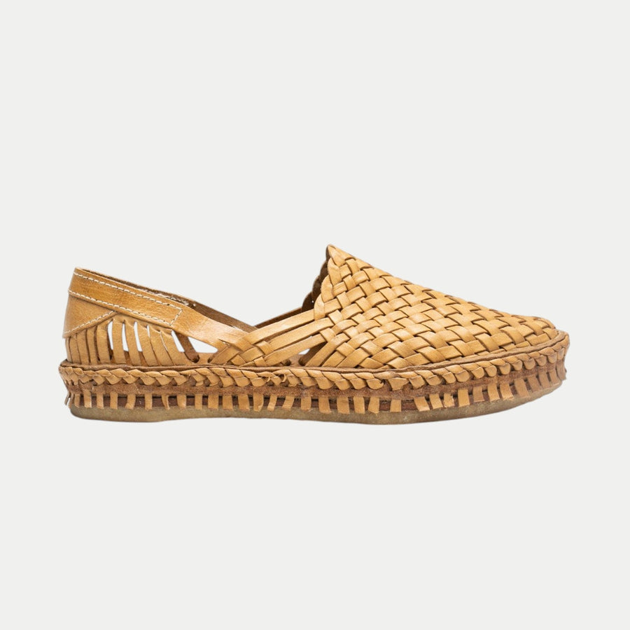 Men's Woven Shoe in Honey + No Stripes