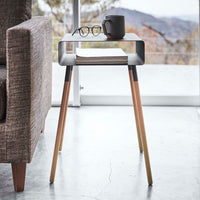 Storage Table - Tall (23" H)  - Steel + Wood