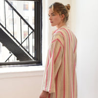 Pink Ivory Montauk Long Sleeve Maxi Kaftan