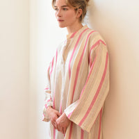 Pink Ivory Montauk Long Sleeve Maxi Kaftan