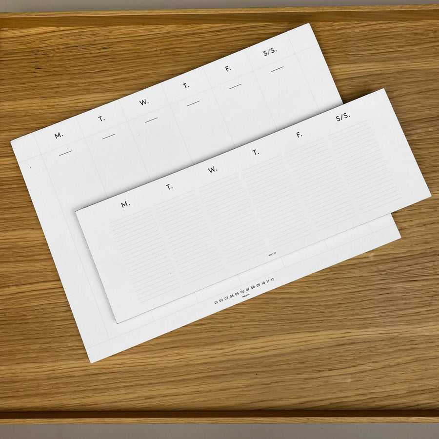 Keyboard Planners edged in Gold, Yellow, or Blush