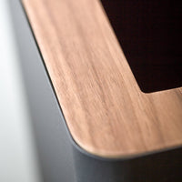 Trash Can - Rectangle - Steel + Wood
