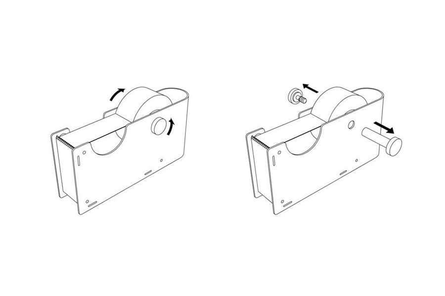 Korean Brass Tape Dispenser: Single