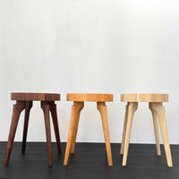 Side Table with End Grain Round Top