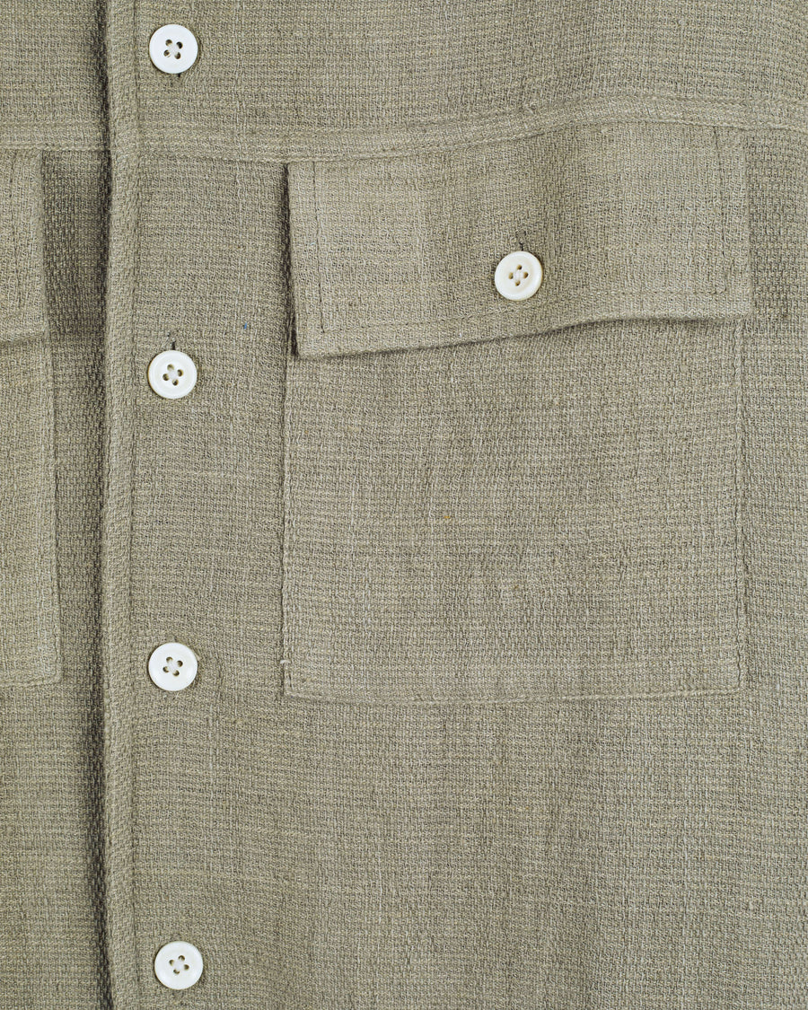 Harshil Two-Pocket Shirt in Lightweight Honeycomb Sage