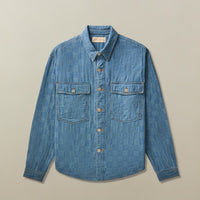 Noah Overshirt in Patchwork Denim