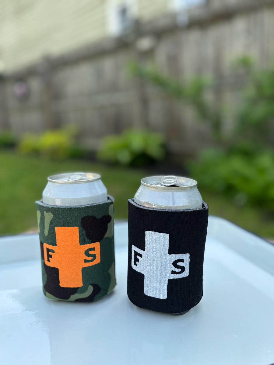 Field + Supply Koozie in Camo & Orange