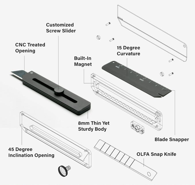 HMM Utility Knife - Silver
