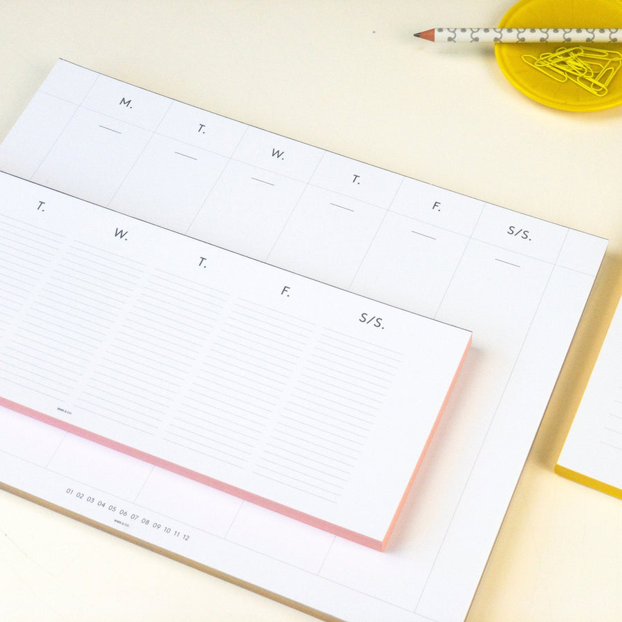 Keyboard Planners edged in Gold, Yellow, or Blush