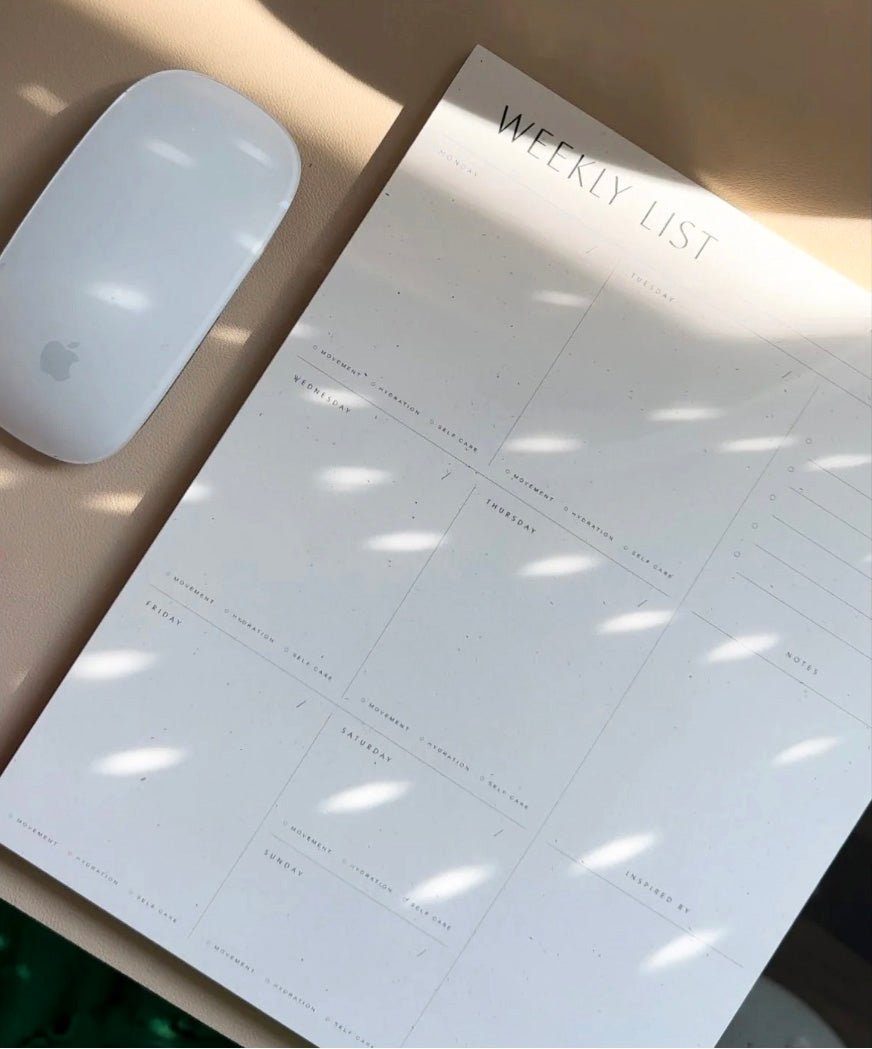 Weekly List Planner Pad