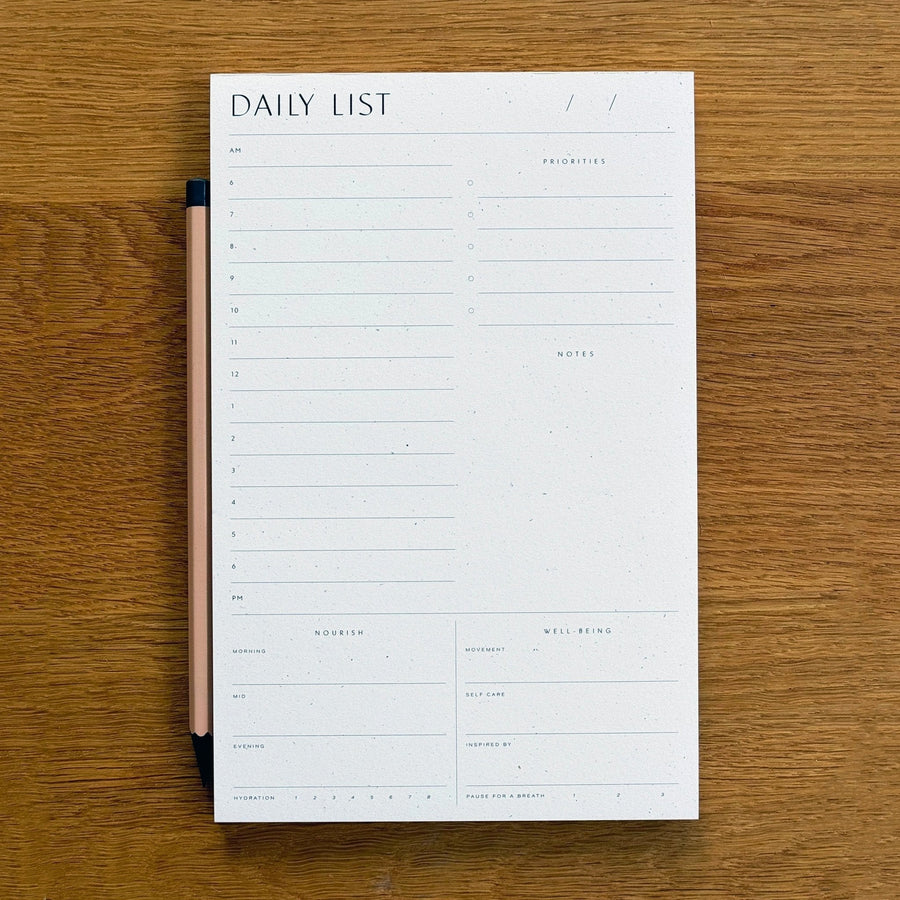 Daily List Planner Pad