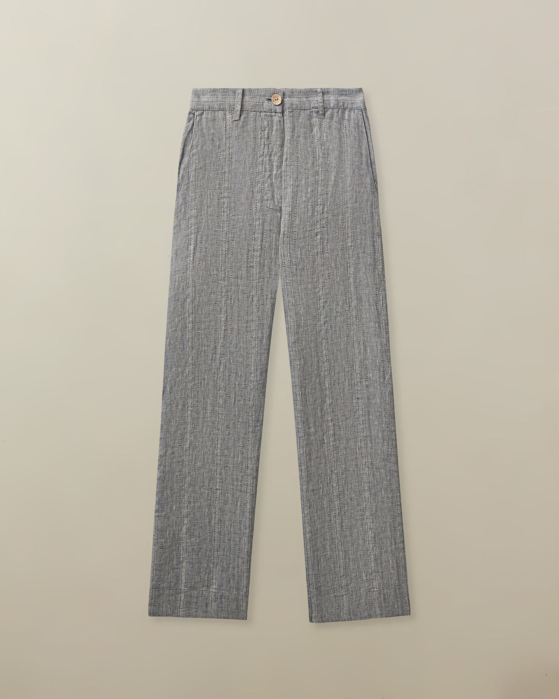 Mallorca Pant in Linen Jacquard