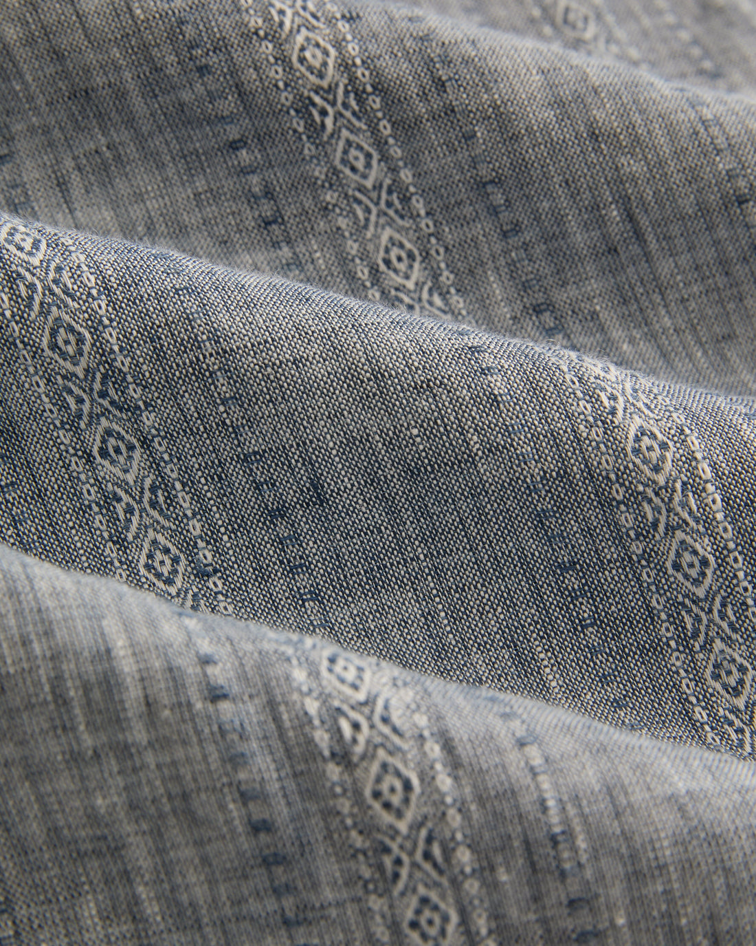 Edith Blouse in Linen Jacquard
