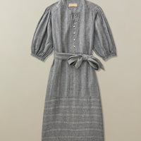 Marrakech Dress in Linen Jacquard