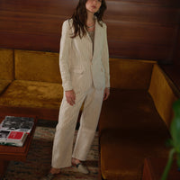 Pilon Pant in Cotton Stripe