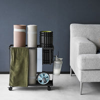 Fitness Equipment Storage Cart - Steel