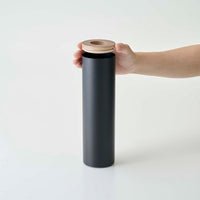 Round Tissue Case - Steel + Wood