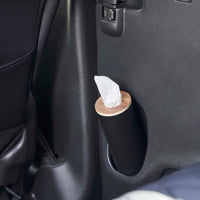 Round Tissue Case - Steel + Wood