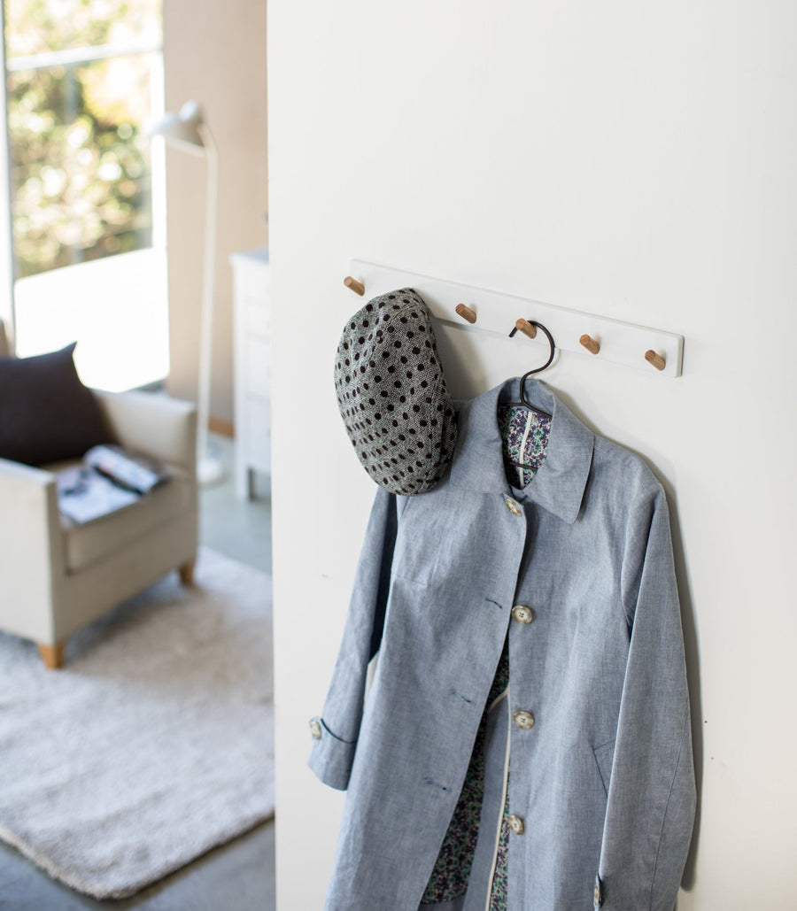 Wall-Mounted Coat Rack - Steel + Wood – FIELD + SUPPLY