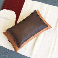 Leather Lumbar Pillow