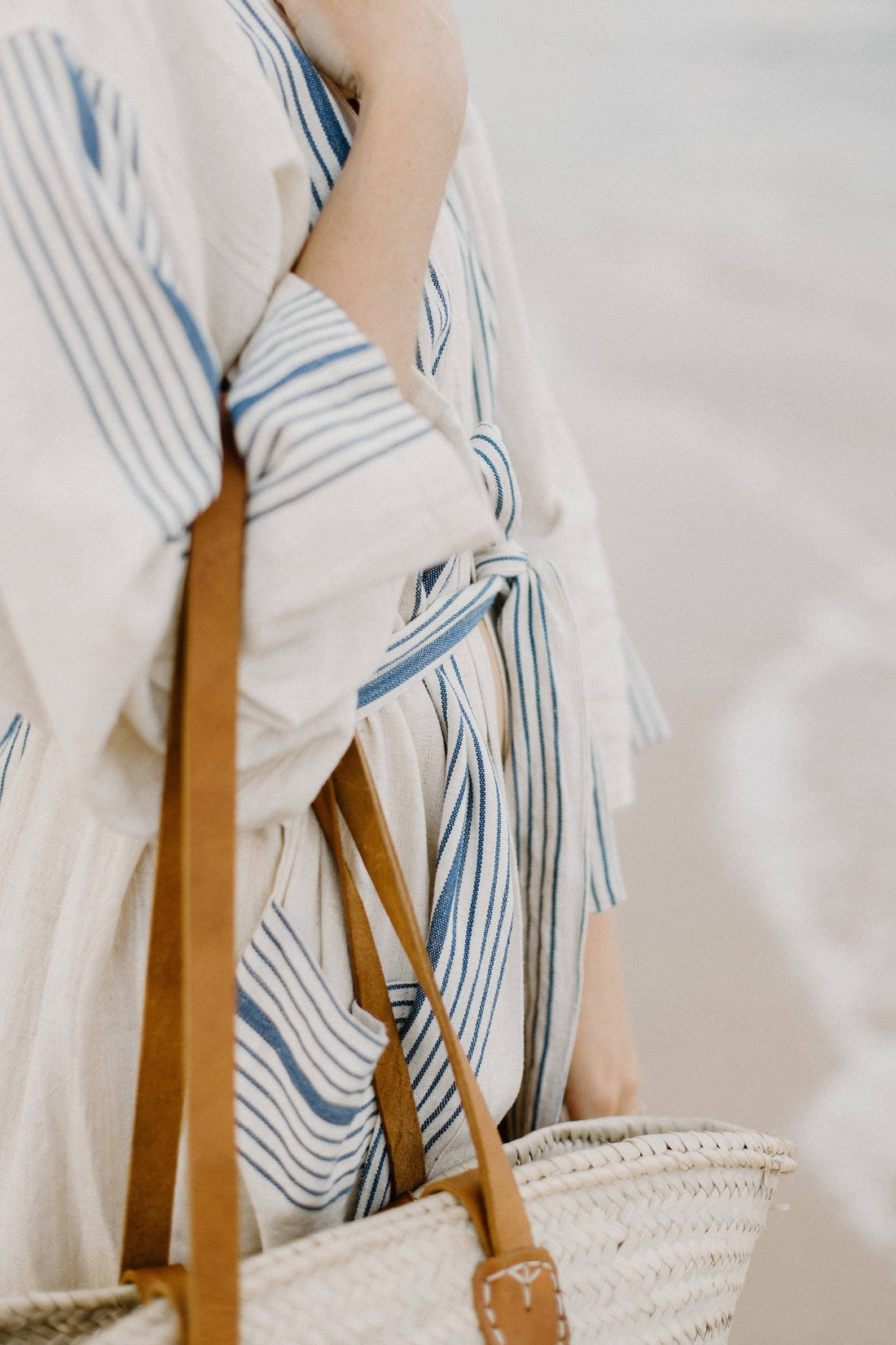 Royal Blue New York Short Bathrobe